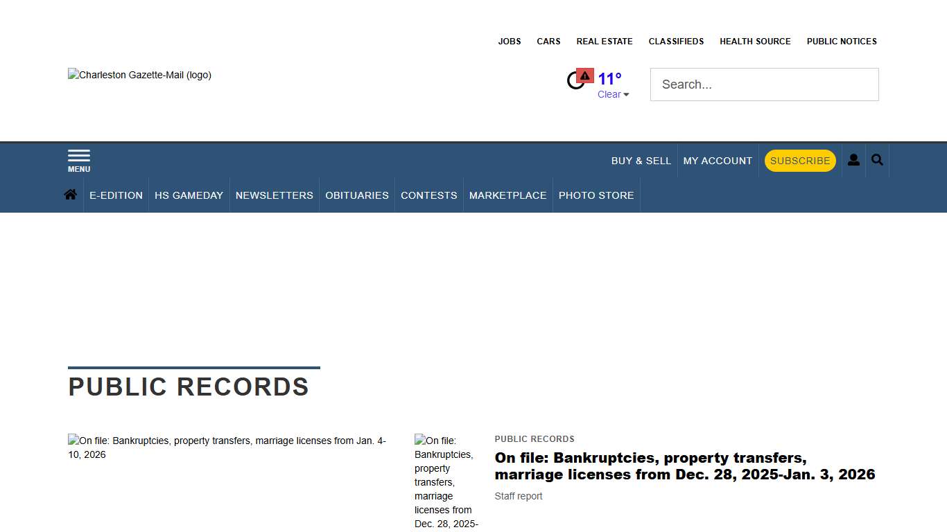 Public Records wvgazettemail.com